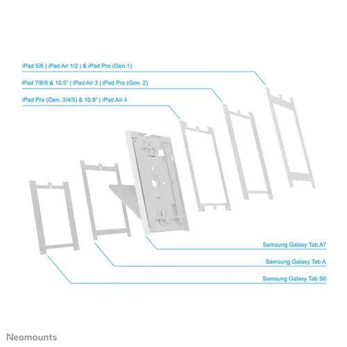 DS15-630WH1 Soporte de escritorio y pared para tablet 9.7-11" - bloqueable - Imagen 12