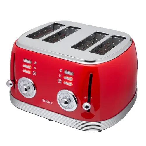 TOS-SS-5465 tostadora 6 4 rebanada(s) Rojo - Imagen 3