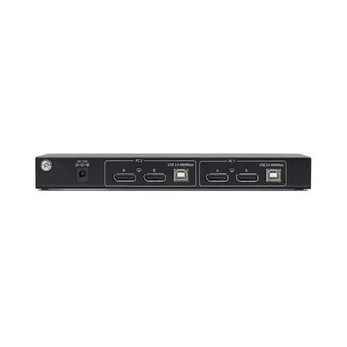 Switch KVM DisplayPort de 2 Puertos y 2 Pantallas - Conmutador KVM con Hub USB de 4 Puertos - con Matriz de Vídeo Dual View - 4K60Hz - Conmutado por Teclas de Acceso Rápido - DP 1.2 - TAA - Imagen 4