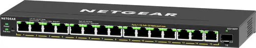 16-Port High-Power PoE+ Gigabit Ethernet Plus Switch (231W) with 1 SFP port (GS316EPP) Gestionado Gigabit Ethernet (10/100/1000) Energía sobre Ethernet (PoE) Negro - Imagen 2