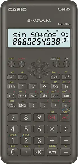 FX-82MS-2 calculadora Bolsillo Calculadora científica Negro