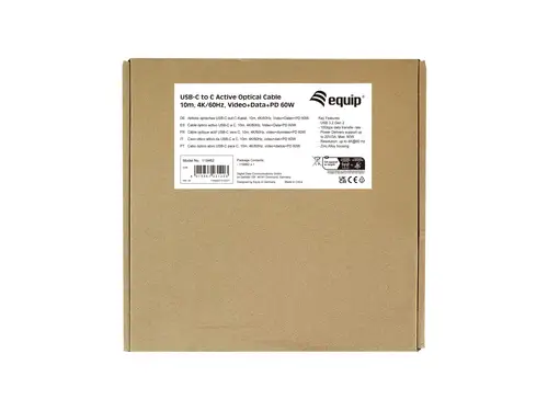 119462 Cable óptico activo USB-C a C, M/M, 10m, PD 60W, 4K/60Hz, 10Gbps, Vídeo+Datos+PD - Imagen 6