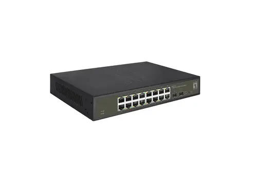 GES-2118 switch Gestionado L2 Gigabit Ethernet (10/100/1000) Negro - Imagen 4