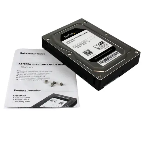 Adaptador Caja para Discos Duros o SSD de 2,5" a 3,5" SATA - Convertidor para Disco Duro Externo para Unidades de hasta 12,5mm de Altura - Imagen 6