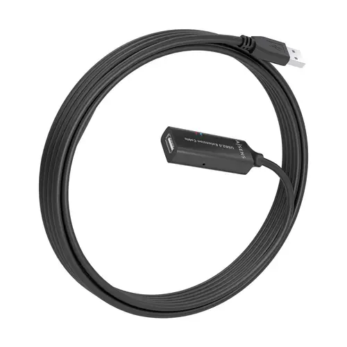 Cable USB 2.0 Prolongador con Amplificador, Tipo A/M-A/H, Negro, 5.0m - Imagen 2