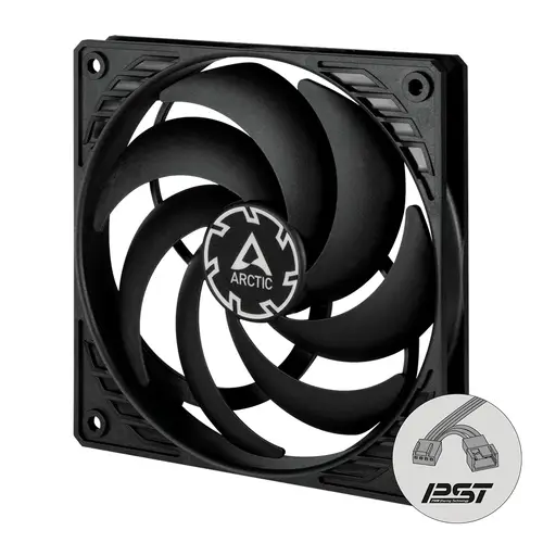 P12 Slim PWM PST Carcasa del ordenador Ventilador 12 cm Negro 1 pieza(s) - Imagen 2