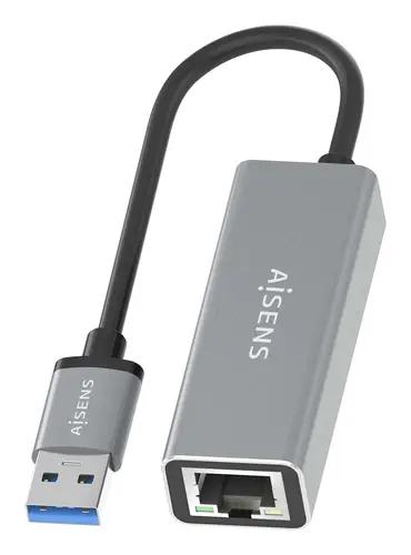 Conversor USB 3.0 a ethernet Gigabit 10/100/1000 Mbps, Gris, 15cm - Imagen 3