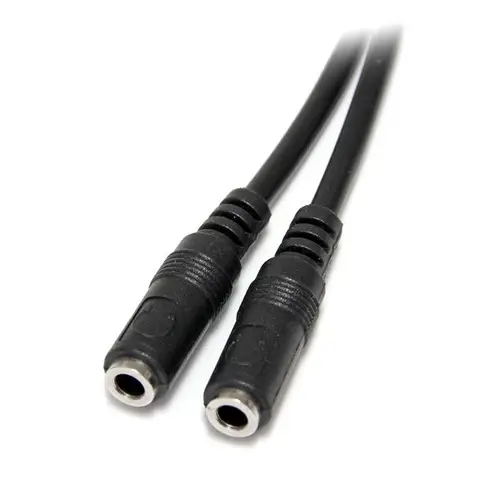 Adaptador Divisor de Auriculares Mini-Jack 3,5mm 3 pines Macho a 2x Mini-Jack 3 pines Hembra - Imagen 3