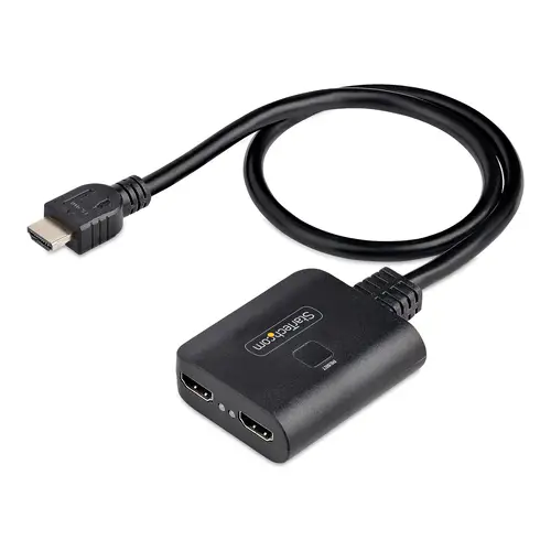 Divisor HDMI de 2 Puertos - Multiplicador HDMI 2.0 de 2 Puertos 4K60 - Splitter HDMI 2 Puertos de Entrada 1 de Salida - HDR/HDCP con Cable HDMI Incorporado de 50cm - Imagen 1