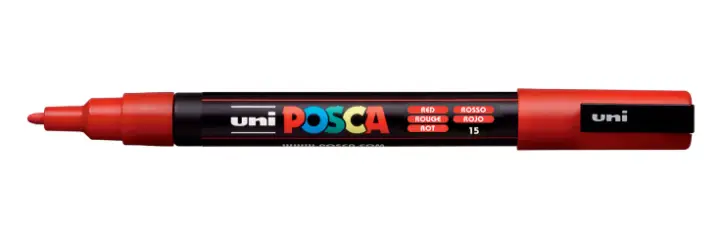 POSCA PC-3M Rojo
