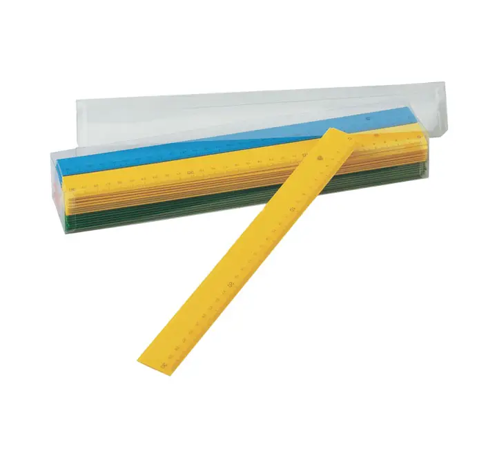 REGLA PLANA FAIBO COLORES OPACOS SURTIDOS 30CM