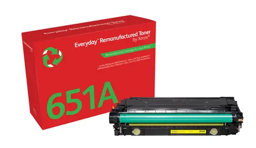 Everyday Tóner Everyday Amarillo remanufacturado de Xerox es compatible con HP 651A 650A 307A (CE342A/CE272A/CE742A), Capacidad estándar - Imagen 1