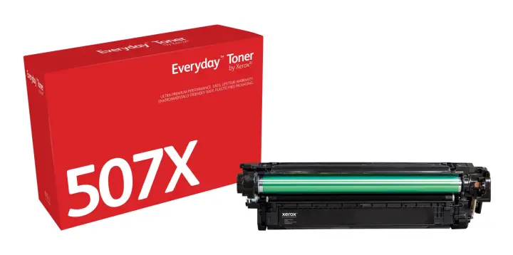 Everyday El tóner Everyday Negro de Xerox es compatible con HP 507X (CE400X), Capacidad alta