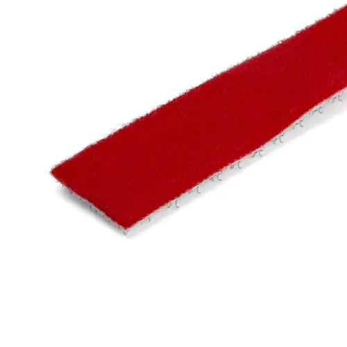 Bobina de 7,6m de Gancho y Bucle - Tiras Reutilizables de Gancho y Bucle - Cinta Sujetacables - Envolturas Ajustables de Tela para Gestión de Cableado - Rojo - Imagen 2
