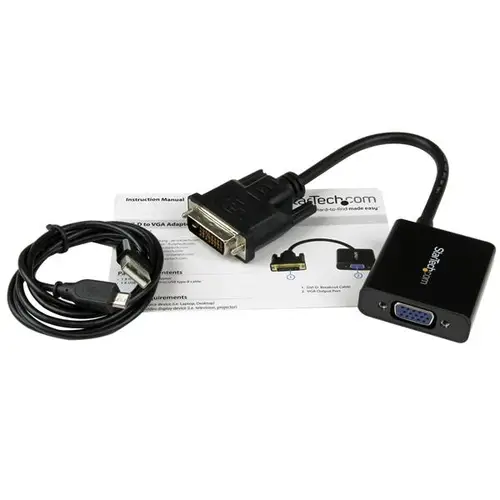 Adaptador Conversor Convertidor Activo de Vídeo DVI-D a VGA - Cable - 1080p - 1920x1200 - Imagen 4