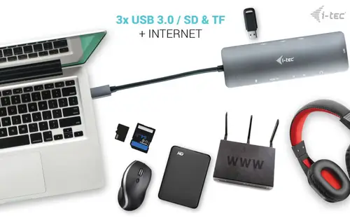 Metal USB-C Nano Docking Station 4K HDMI LAN + Power Delivery 100 W - Imagen 15