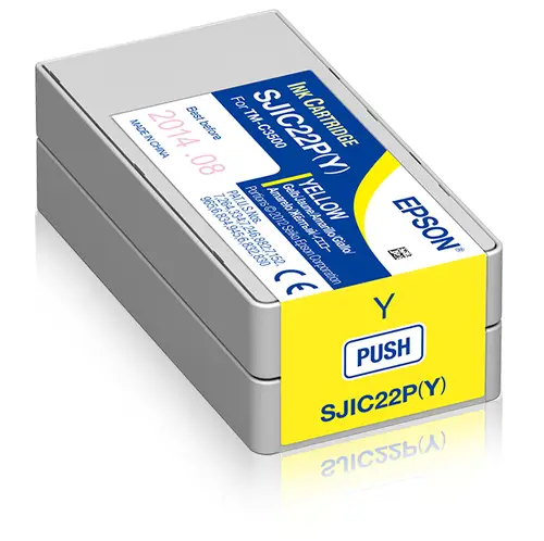 SJIC22P(Y): Ink cartridge for ColorWorks C3500 (yellow) - Imagen 1