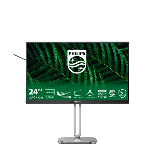5000 series 24B2G5301/00 pantalla para PC 60,5 cm (23.8") 1920 x 1080 Pixeles Full HD LCD Negro - Imagen 1