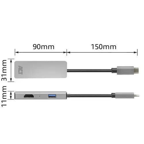 Adaptador multipuerto USB-C 4K para 2 monitores HDMI, puerto de datos USB-A - Imagen 8