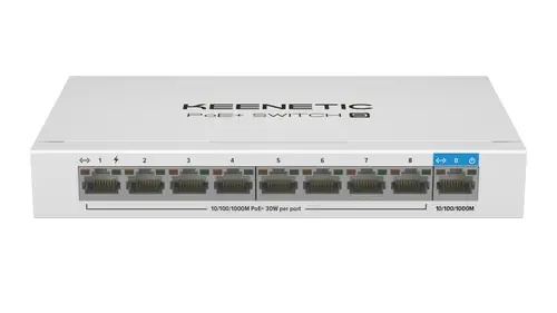 PoE+ Switch 9 Switch Gigabit de 9 puertos con 8 puertos PoE+ y asignación de energía de 120 W - Imagen 1