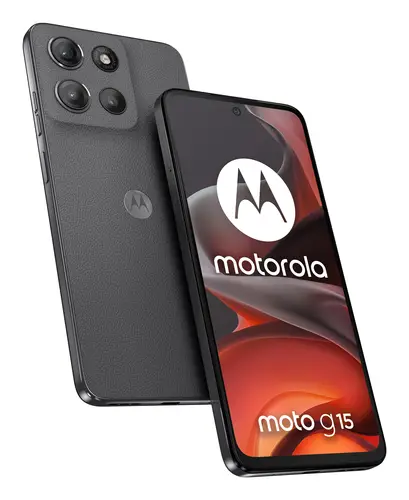 moto g15 17,1 cm (6.72") SIM doble Android 15 4G USB Tipo C 8 GB 512 GB 5200 mAh Gris - Imagen 1