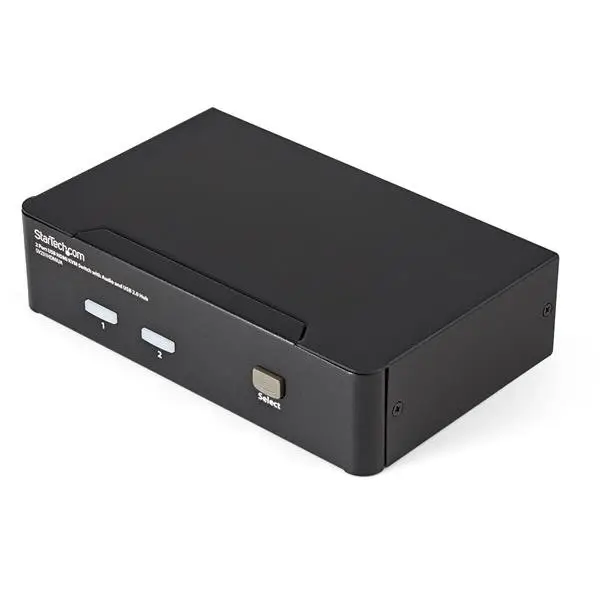 Conmutador Switch KVM 2 puertos HDMI con Hub Concentrador USB 2.0..