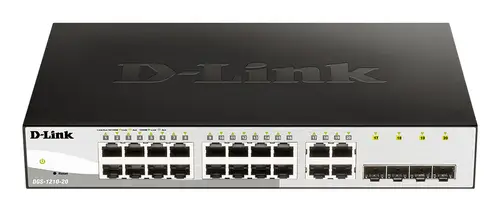 DGS-1210-20 switch Gestionado L2 Gigabit Ethernet (10/100/1000) 1U Negro - Imagen 1