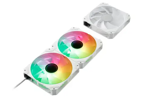 Gaming Ventilador Arclight 2.0 Pack 3 en 1 Blanco, Iluminación ARGB y Capacidad de Conectarlos en Serie (Clic&Go) - Imagen 3