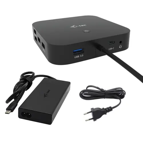 USB-C HDMI Dual DP Docking Station with Power Delivery 100 W + Universal Charger 100 W - Imagen 1