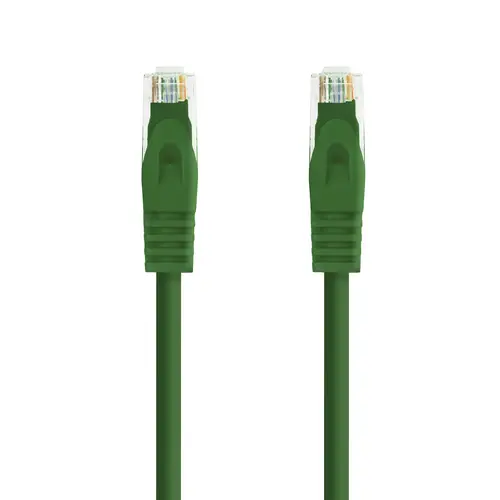 Cable de red latiguillo RJ45 LSZH Cat.6A UTP AWG24, Verde, 0.5m - Imagen 2