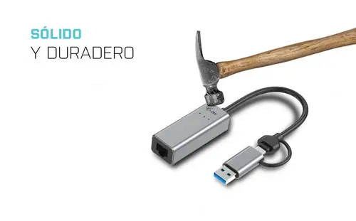 Metal USB-C/USB-A 2.5Gbps Ethernet Adapter - Imagen 7