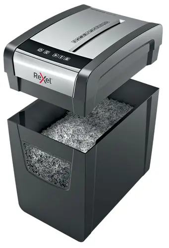 Momentum X410-SL triturador de papel Corte cruzado Negro, Gris - Imagen 3