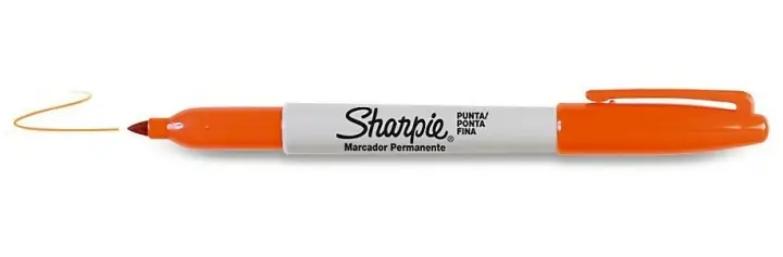 Fine Point marcador permanente Punta fina Naranja
