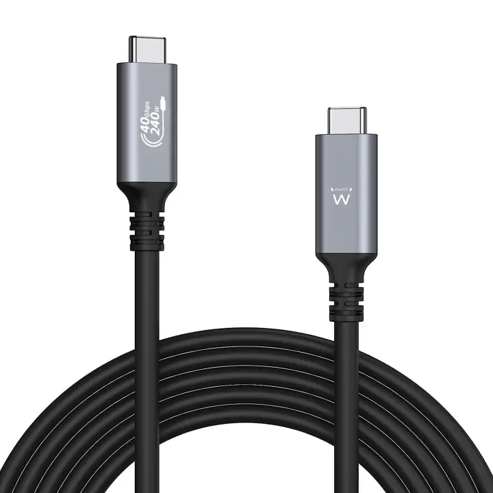 EC1070 cable USB USB4 Gen 3x2 1 m USB C Negro