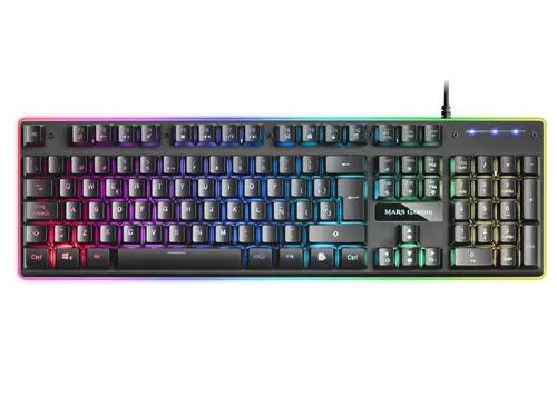 MK320ES, Teclado Gaming H-Mech, 13 Modos RGB y Halo, Reposamuñecas Acolchado, Antighosting, Idioma Español, Color Negro - Imagen 3