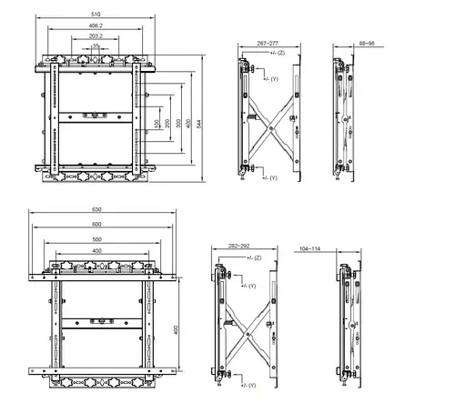 650325 Soporte de pared para televisor de 43«-70» de encastre a presión y desplegable - Imagen 5