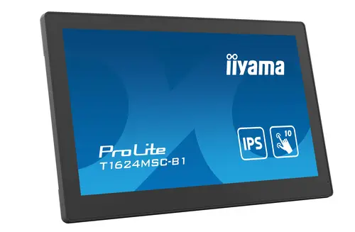 T1624MSC-B1 pantalla de señalización Panel plano interactivo 39,6 cm (15.6") LCD 450 cd / m² Full HD Negro Pantalla táctil 24/7 - Imagen 3