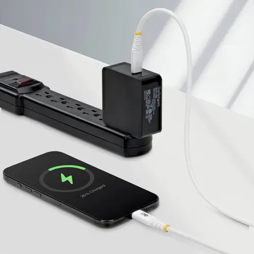 Cable de Carga USB-C Reforzado 3m - Cable Tipo C - PD 240W EPR 5A - USB 2.0 para Portátil - Duradero y Ultraflexible - Blanco - Certificado USB-IF - Imagen 5