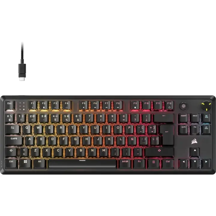 K70 CORE TKL teclado Juego USB QWERTY Español Negro