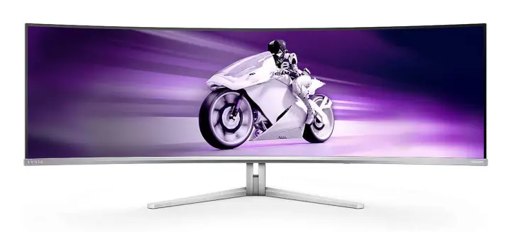 Evnia 8000 49M2C8900L/00 pantalla para PC 124,2 cm (48.9") 5120 x 1440 Pixeles Dual QHD QD-OLED Blanco