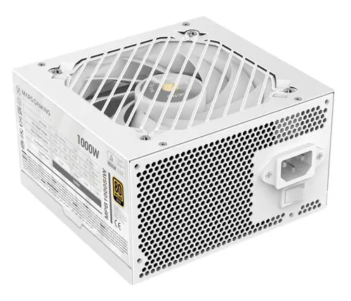 FUENTE DE ALIMENTACION MARS GAMING 1000W MODULAR ATX 80+ BRONZE 140mm SILENT BLANCO - Imagen 2