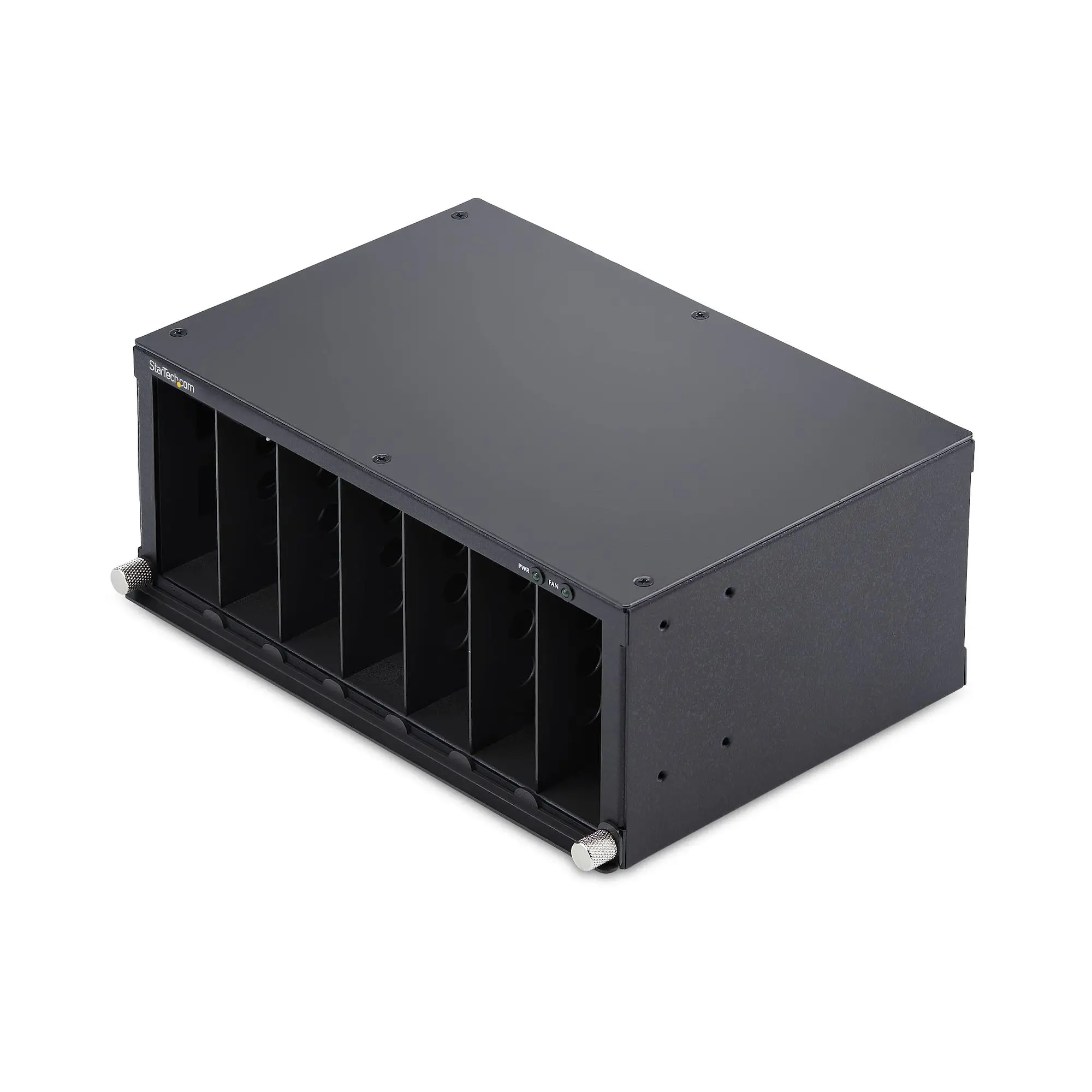 Caja de 7 Ranuras para Conversores de Medios Serie MCM para Rack ..