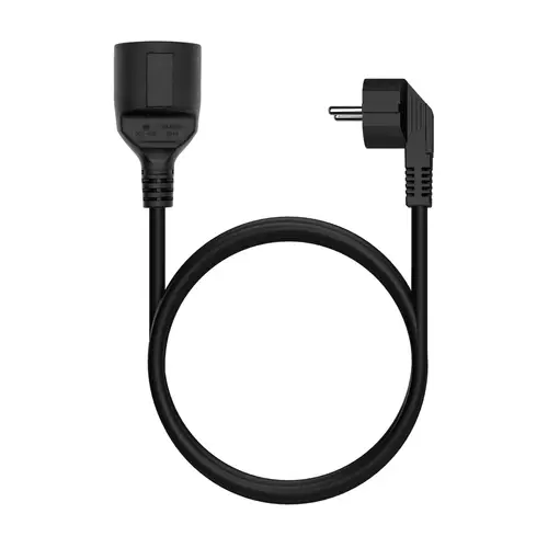Cable Alargador de Alimentacion Schuko, CEE7/M-CEE7/H, Negro, 3.0M - Imagen 3