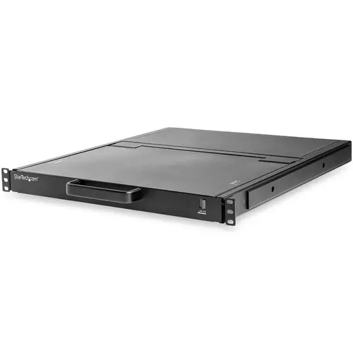 Consola KVM HD 1080p de Montaje en Rack de Servidores - Teclado QWERTY - KVM de 1 Puerto VGA con Monitor LCD de 17" - Switch KVM 1U con Cables - USB - MTBF 50000 - Imagen 3