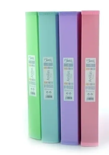 CARPETA OF.BOX PP A4+ 4 AN.25 BLUSH - Pack de 8 unidades