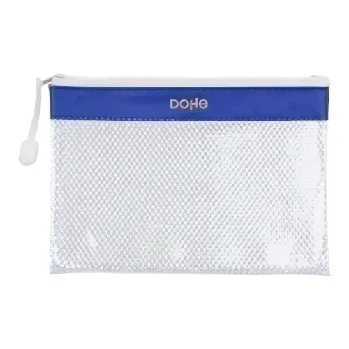 DOSSIER SOBRE DOHE CREM. A5 PVC AZUL - Pack de 12 unidades - Imagen 1