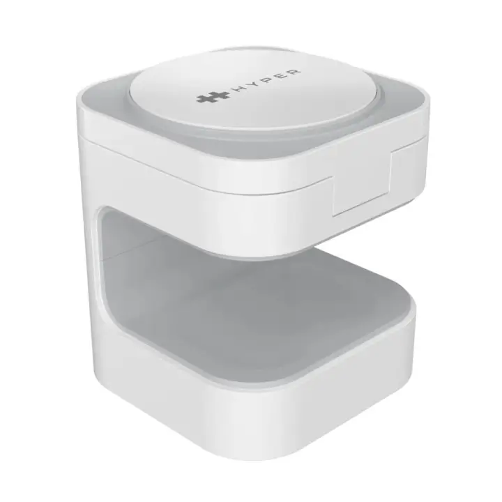 HJ3320WHGL cargador de dispositivo móvil Auriculares, Smartphone, Reloj inteligente Blanco USB Cargador inalámbrico Carga rápida Interior