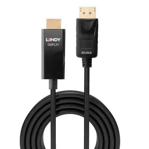 40927 adaptador de cable de vídeo 3 m DisplayPort HDMI tipo A (Estándar) Negro - Imagen 2