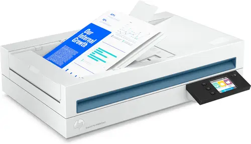 Scanjet Pro N4600 fnw1 Escáner de superficie plana y alimentador automático de documentos (ADF) 1200 x 1200 DPI A5 Blanco - Imagen 6