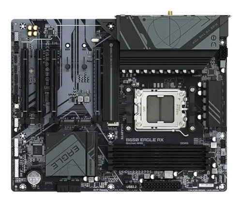 B650 EAGLE AX Placa base - AMD Ryzen serie 9000, VRM de 12+2+2 fases, hasta 7600 MHz DDR5 (OC), 1xPCIe 5.0 + 2xPCIe 4.0 M.2, LAN GbE, WIFI 6E, USB 3.2 Gen 2 - Imagen 6